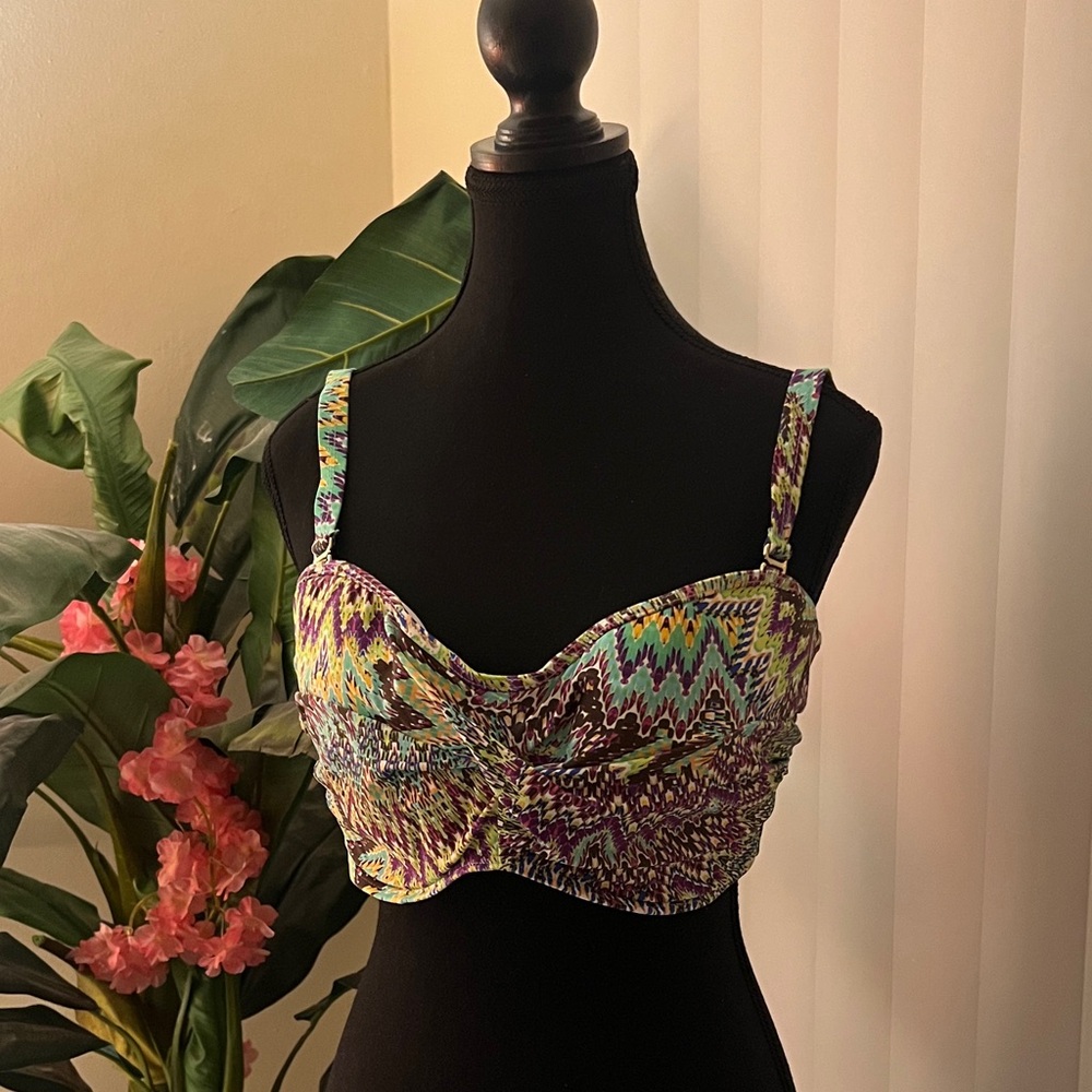 Colorful Patterned Swin Top